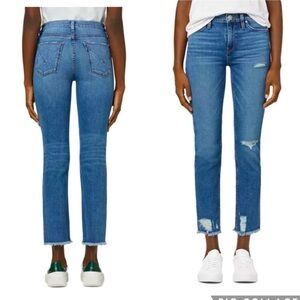 NWT Hudson nico mid rise crop straight 27